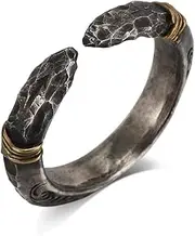 ZALHIN Retro 925 Sterling Silver Ring Trendy Handmade DIY Ancient Spearhead Open Ring Finger Ring Unique and Stylish Men's Fashion Accessory Customized Gift