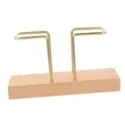 Napkin Holder for Tables,Walnut Wood Glossy Metal Holder Separate Tissue7703