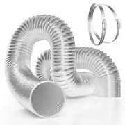6 Inch 16Ft Air Aluminum Ducting Dryer Vent Hose Non-Insulated Flex Duct