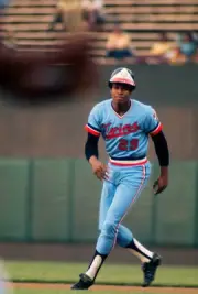 Rod Carew Minnesota Twins runs the bases v the Baltimore Orioles - 1974 Photo