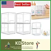 Multi-Purpose Clear Acrylic Drawers - Stackable Storage Solutions for Every Room