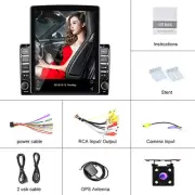 Car Vertical 9.7'' Screen Radio Stereo MP5 Player GPS Android 9.0 W/ Rear Camera (for: Daihatsu)