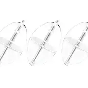 10 Pack Fishing Slip Cast Spin Floats Clear Bobbers Oval Fishing Floats