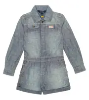 [Polo Ralph Lauren Kids] Polo Ralph Lauren Kids Cotton chambray playsuit Y 8 blue
