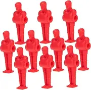 JUMPLAWN 10Pcs Lifelike Foosball Guys Adornments for Table Football Game Sturdy and Replacement Players Easy to Install for Football Supplies and Game Enthusiasts