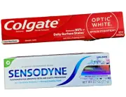 Sensodyne Extra Whitening + Colgate Optic White Stain Fighter Toothpaste Combo –