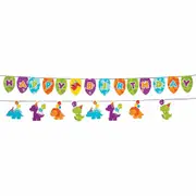 Little Dino Happy Birthday Garland Banner