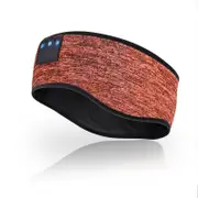 Sleep Headphones Eye Mask Wireless Sleep Headphones 5.2 Bluetooth Headband for Sleeping Sports -Orange