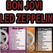 KARAOKE LEGENDS SERIES CD+G 2 DISC Bon Jovi -112+Led Zeppelin 115 New in plastic
