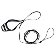 The Aviator Bird Safety Harness & Leash w/ DVD Black XL