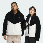 【ADIDAS 愛迪達】外套 男款 女款 運動外套 毛毛外套 亞規 FUR LOGO JKT U OR 黑白 IN0981