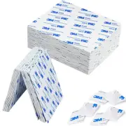 100PCS Double Sided Foam Tape, White Heavy Duty Mounting Tape Super-Sticky Fo...