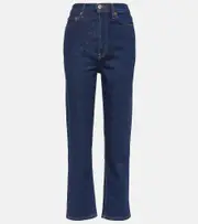 [Re/Done] Re/Done 70s Stove Pipe high-rise straight jeans 30 blue