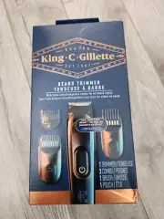 KING C. GILLETTE CORDLESS BEARD TRIMMER KIT WITH 3 INTERCHANGEABL COMB AND...