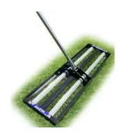 Updated Lawn Leveling Rake with Aluminum Roller, Stainless Steel 40"x10" Leve...