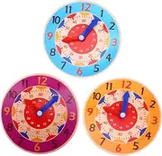 Kisangel Funny Small Clock Toy Educational Boys and Girls Toys Portable Boys and Girls Clock for Learning Numbers