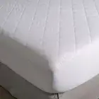 Canningvale WHT Diamond-Quilted Mattress Protector Double Bed 100% Cotton