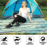 Picnic Blanket Outdoor Extra Large Mat Beach Camping Travel Rug Water Sand Proof