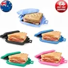 Microwave Toastie Maker Easy Use Toaster Multi Colours Pink Black Green Blue*