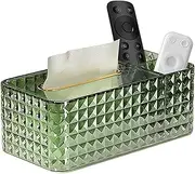 Facial Tissue Box,Large Capacity Tissue Holder - Stylish Remote Control Organizer, Desktop Organizer for Bathroom, Kitchen, Bedroom