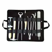 Horse Farrier Tool Equine Care Tool Kit Hoof Nipper Knife with Working Gloves