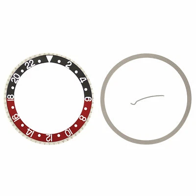 Bezel & Insert Kit For Rolex GMT Master 2 16700, 16710, 16760 Black Red Coke