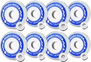 Inline Skate Wheels, Replacement Roller Skating Wheels 82A Light Up Inline Skate Wheels 64MM/70MM/72MM/76MM (8-Pack),Intended for Roller Blade Wheel Replacement,Indoor/Outdoor Sparkle Wheel,64MM