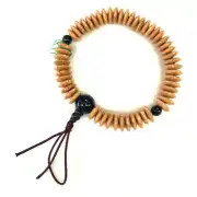 Bodhi Seed Wood&Goldstone Mala beads Bracelet Japanese Juzu Rosary Prayer Kyoto
