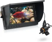 Fish Finder Underwater Fishing Camera IP68 6" Monitor Video Recording 25M Cable