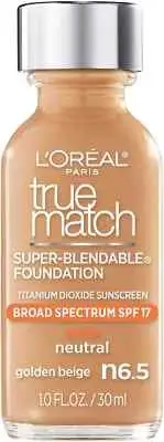 L'Oreal Paris True Match Super-Blendable Liquid Foundation - Golden Beige N6.5 (