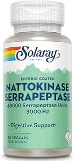 Solaray Nattokinase and Serrapeptase Supplement, 30 Count
