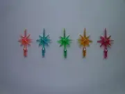 5 Aurora Snowflake Star Ceramic Christmas Tree.