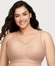 Glamorise Magiclift Seamless Wire-Free Sports Bra - Cafe (Size 14B)