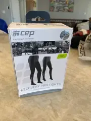CEP Recovery + Pro Tights: Mens Compression Leggings Black III (Size 3) Germany