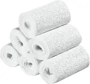 Navaris Plaster Cloth Rolls (M, Pack of 6) - Gauze Bandages for Medium, White