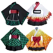 Demon Slayer: Kimetsu no Yaiba Kamado Tanjirou Rengoku Shinjurou Anime Outfits Masquerade Cosplay Suits Costume For Men's Adults'