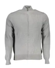 North Sails ZipUp Knit Cardigan Classic Fit Men Gray Sweaters