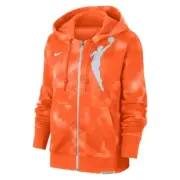 Nike Standard Issue WNBA Full Zip Hoodie Women's Size L Orange Tie-Dye DV6448