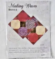 JO-ANN QUILT BLOCK OF THE MONTH "MAKING WAVES" BLOCK #6 - SNOWBALL - NIP!