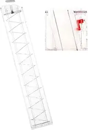 WORKER 18-Round Slanted Talon Magazine and Adapter for Nerf N-Strike Elite Nerf Modulus Series and Nexus Pro (Transparent)