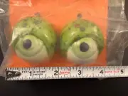 VTG Big FROG EYES Ceramic Spatter-Glaze Macrame Beads Hazel Pearson Handcrafts