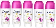 5 DOVE Go Fresh Moisturizing 48h Deodorant Antiperspirant Roll On Bottles 50ml