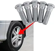 5PCS Wheel Bolt, M12*1.5 Tire Stud, Steel Lug Bolt, Wheel Lug Stud, Serrated Wheel Stud, Spline Tuner Lug Bolt Compatible with Lexus, Toyota, Chevy, Scion, Pontiac Replace OEM #610-266, 90942-02049