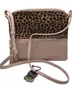 Lightweight Leopard Medium Crossbody Bag Shoulder Bag Tassel by Alyssa