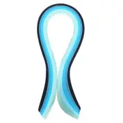 100 Pcs 390 x 7mm Rainbow Quilling Strips Paper, Gradient Blue