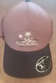 Travis Matthews Premium Goods Flexfit Tech 1 10 Purple/Navy Golf Hat Snap Back