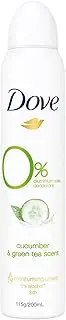 Dove Cucumber & Green Tea Zero Aluminium Deodorant 200 ml