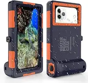 ShellBox IP68 Waterproof Phone Case Underwater Phone Pouch 15m Case with Lanyard for Swimming Snorkeling Raining Dustproof for iPhone 13 12 11 pro max XS XR X 8 7 and Samsung S9 S10 Note 9 Note 10