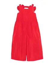 Simonetta Bow-Detailed Wide-Leg Jumpsuit 8Y,6Y red