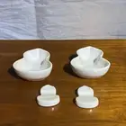 Le Creuset Lucky Motif Mini Dish, Chopstick Rest, Gourd, Shape, Set of 4, White